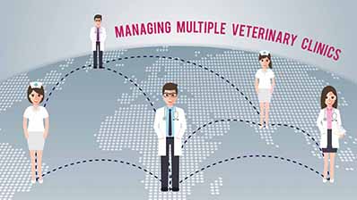 managing multiple veterinary clinics with practice management software