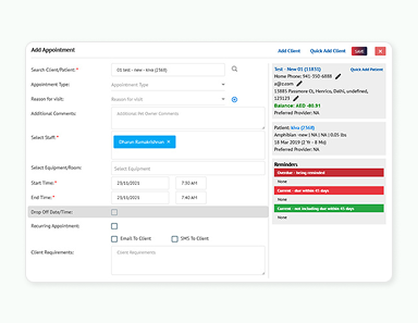 online appointments